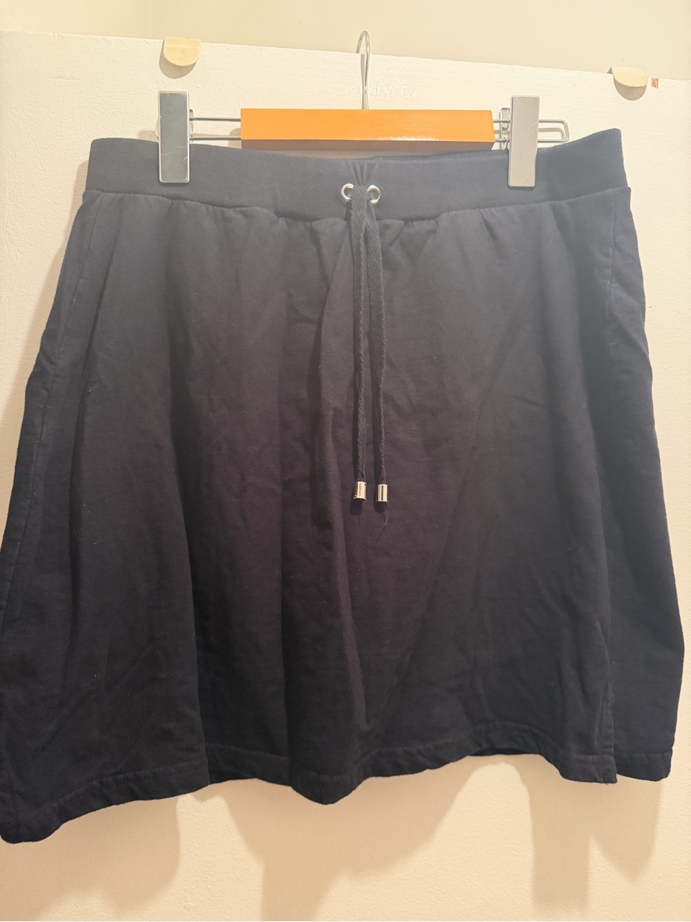Casual Drawstring Skort - Black